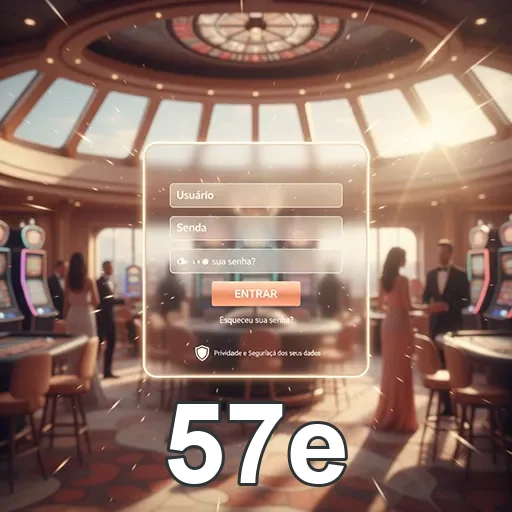 Interface de app 57e com slots e serviços VIP